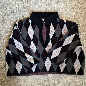 Khaite Noelle Argyle sweater